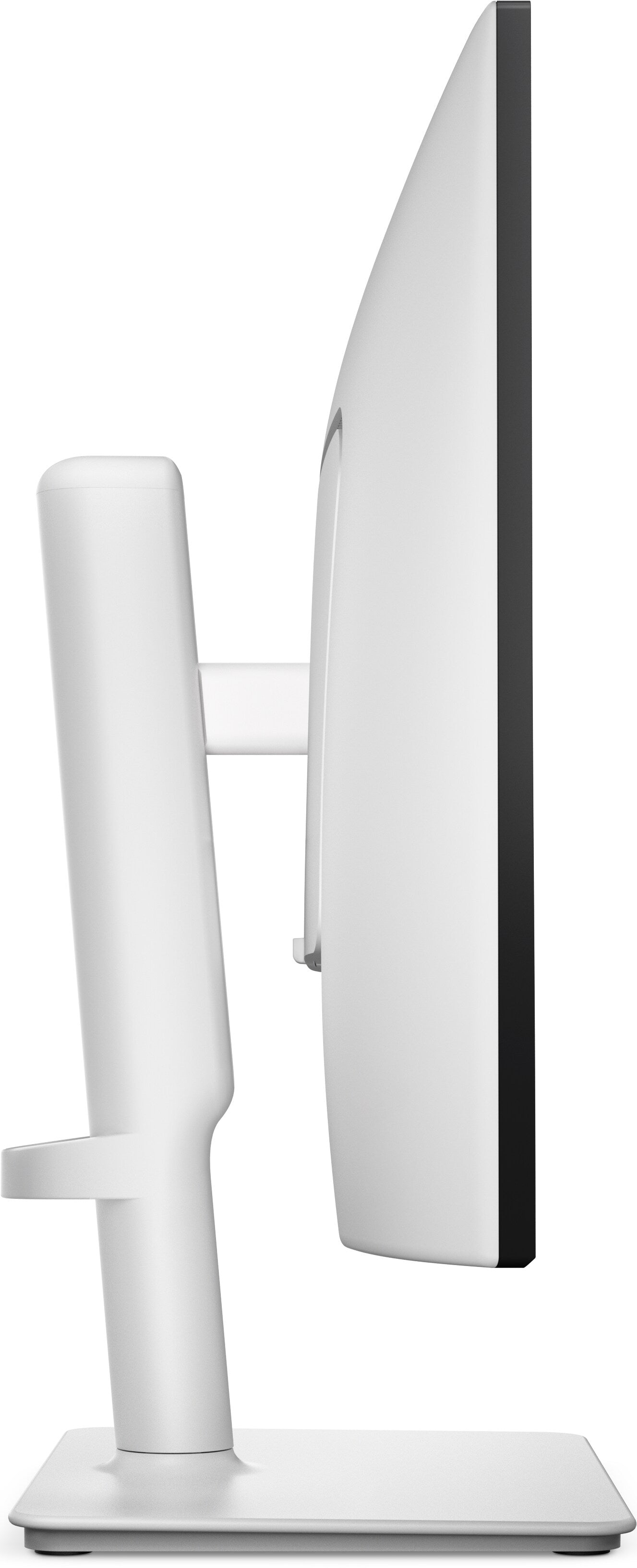 Close-up of the monitor's thin bezels and bottom-mounted speakers.

