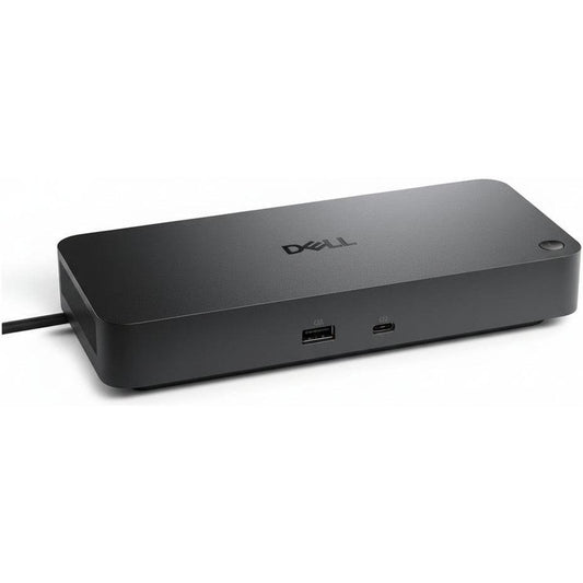 Front and rear view of the Dell Pro WD25TB5 Thunderbolt 5 dock.

