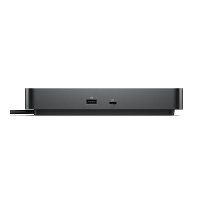 The dock connected to a high-performance Dell Precision workstation.

