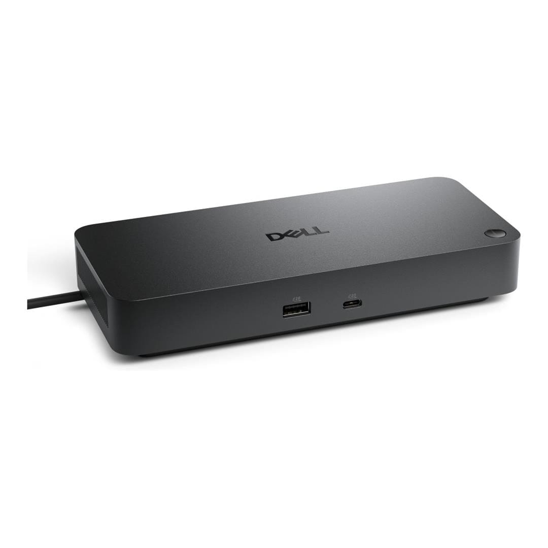 The dock displayed with its attached 90cm USB-C host cable.

