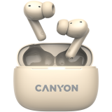 CANYON headset OnGo TWS-10 ANC+ENC Beige