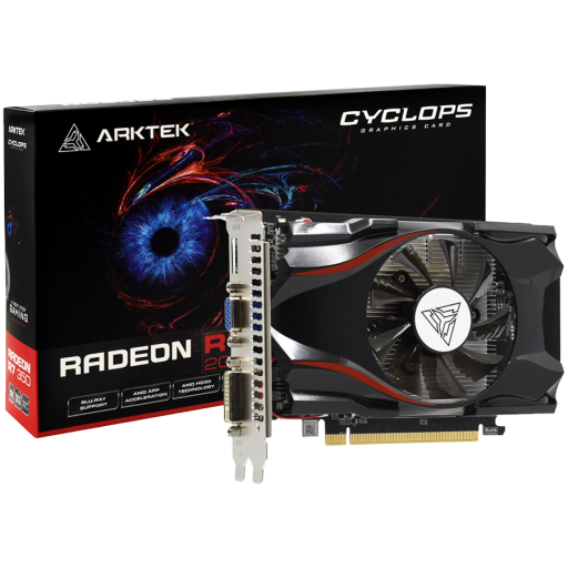 Arktek AMD Radeon R7 350 4GB GDDR5 128-Bit Graphics Card