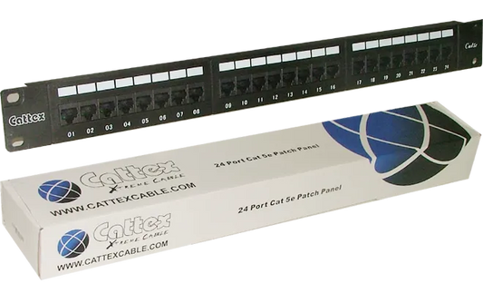 RCT 24 PORT CAT5E UTP PATCH PANEL