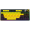LORGAR KBP70TKLW, Wireless TKL Mechanical Gaming Keyboard Pro, Black/yellow, EN layout