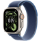 Apple Watch Ultra 3 GPS + Cellular 49mm Natural Titanium Case with Blue/Bright Blue Trail Loop - M/L,Model A3281