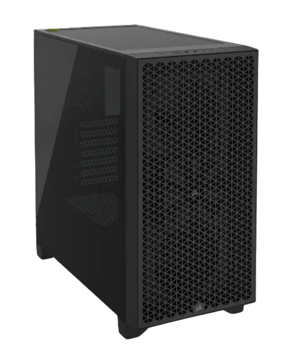 3000D AIRFLOW Black Mid-Tower PC Case; 2x 3.5'' |  2x 2.5'' Drive Bays; Up to 360mm Radiator compatible; 2x 120mm fan incl