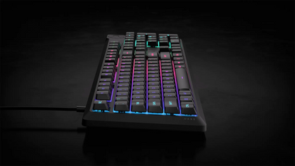 Corsair K55 Core Gaming Keyboard; Backlit Zoned RGB LED; Rubberdome