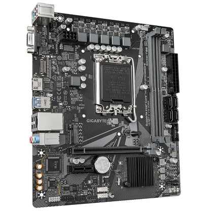 GIGABYTE Motherboard Intel® H610 Chipset for LGA 1700; 2x DDR4; 1x M2; D-Sub/HDMI; mATX