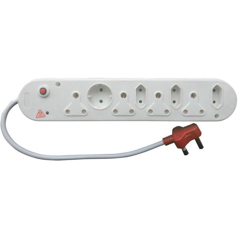 Microworld 8-Way Multi-Plug with Surge and Overload Protection