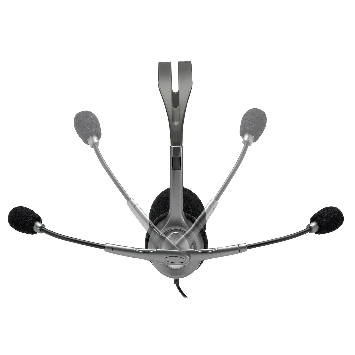 981-000593 - Logitech Headset H111 Analog Stereo Headset  One plug Noise Cancelling mic full stereo sound Flexible Rotating Boom