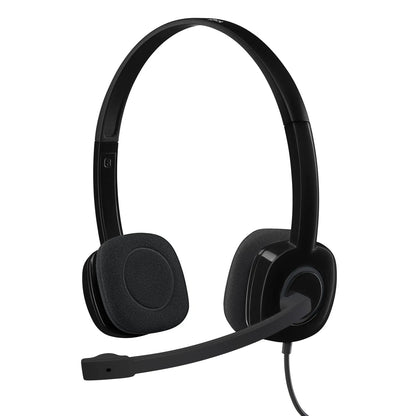 981-000589 - LOGITECH WIRED HEADSET H151 ANALOGUE BLACK 2 YEAR CARRY IN WARRANTY