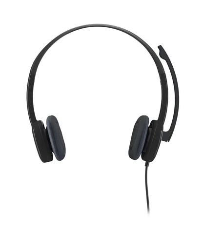 981-000589 - LOGITECH WIRED HEADSET H151 ANALOGUE BLACK 2 YEAR CARRY IN WARRANTY