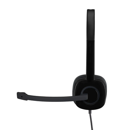 981-000589 - LOGITECH WIRED HEADSET H151 ANALOGUE BLACK 2 YEAR CARRY IN WARRANTY