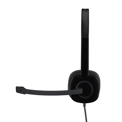 981-000589 - LOGITECH WIRED HEADSET H151 ANALOGUE BLACK 2 YEAR CARRY IN WARRANTY
