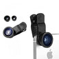 MicroWorld 2-In-1 Clip-On Photo Lens for Smartphones and other devices - Wide Angle & Macro Lens for Enhanced Photography