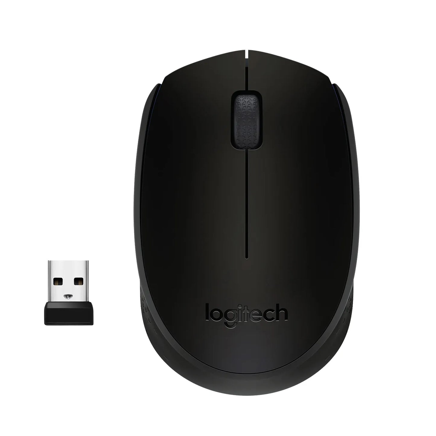 LOGI M171 910-004424 Wireless mouse  (Black) Nano USB receiver 3 buttons optical .