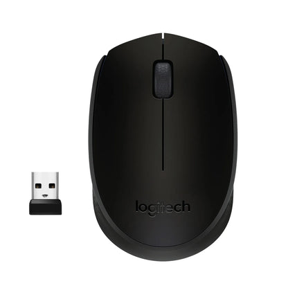 LOGI M171 910-004424 Wireless mouse  (Black) Nano USB receiver 3 buttons optical .