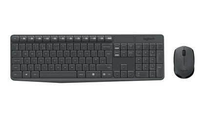 Logitech MK235 Wireless Keyboard and Mouse Combo – Full-Size, Durable, Long Battery Life, USB Plug-and-Play