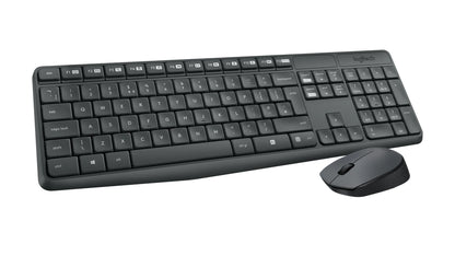 Logitech MK235 Wireless Keyboard and Mouse Combo – Full-Size, Durable, Long Battery Life, USB Plug-and-Play