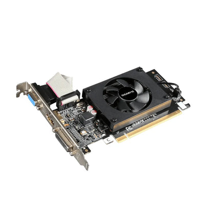 GIGABYTE Graphics nVidia GeForce® GT 710 2GB GDDR3 64Bit . 1x Dual-Link DVI-D; 1x HDMI; 1x VGA; Low Profile