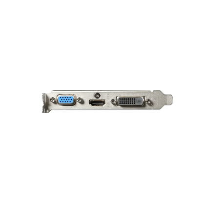 GIGABYTE Graphics nVidia GeForce® GT 710 2GB GDDR3 64Bit . 1x Dual-Link DVI-D; 1x HDMI; 1x VGA; Low Profile