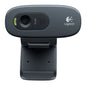 Logitech Webcam C270 HD Still 3MP HD Video Built in Mic Auto focus Grey USB-A
