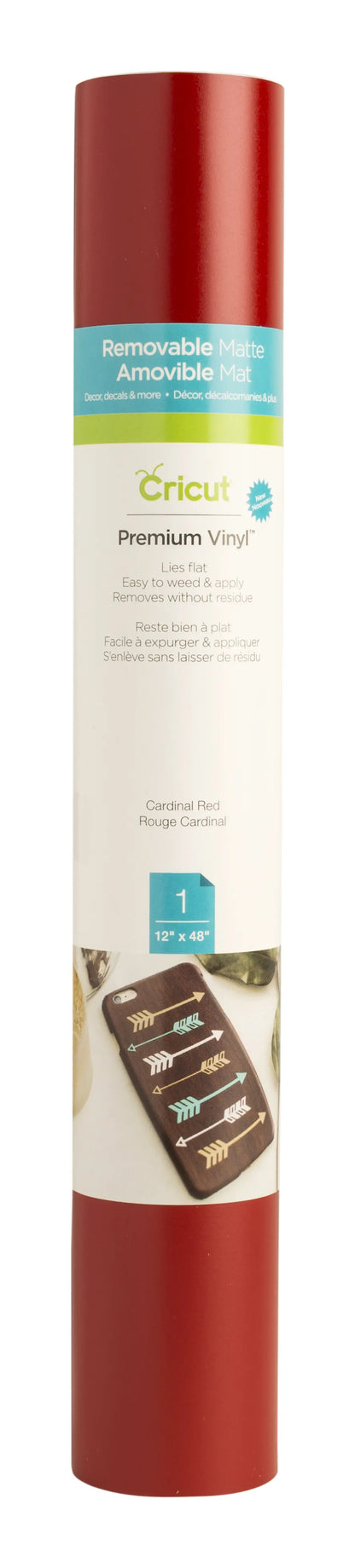 2004311 - Cricut Premium Vinyl Removable 30.5x122cm (Cardinal Red)
