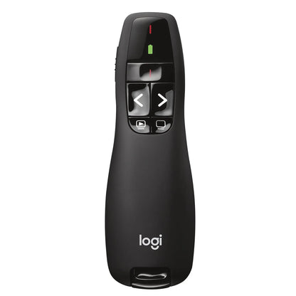 910-001356 - Logitech Wireless Presenter R400 Red Laser Pointer  Up to 15 metre (2 4GHz) range  storable wireless USB receiver