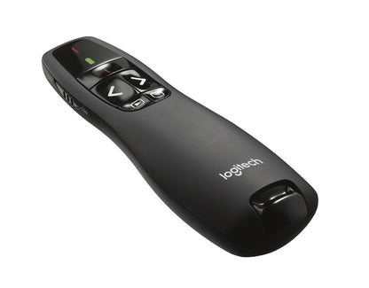 910-001356 - Logitech Wireless Presenter R400 Red Laser Pointer  Up to 15 metre (2 4GHz) range  storable wireless USB receiver