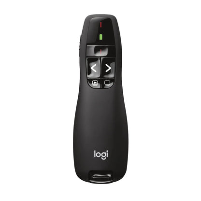 910-001356 - Logitech Wireless Presenter R400 Red Laser Pointer  Up to 15 metre (2 4GHz) range  storable wireless USB receiver