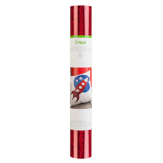 2004137 - Cricut Holographic Sparkle Iron-On 30x60cm (Red)