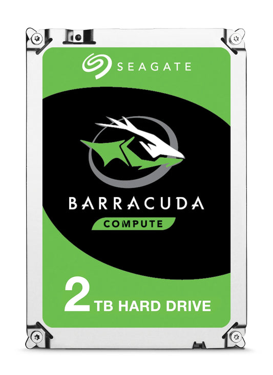 Seagate BarraCuda 2TB Internal HDD – 3.5" SATA 6Gb/s, 7200RPM, 256MB Cache – ST2000DM008, FFP