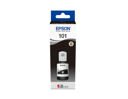 Epson 101 Ecotank Black ink bottle (127ml). 7500 pages @ 5% coverage.