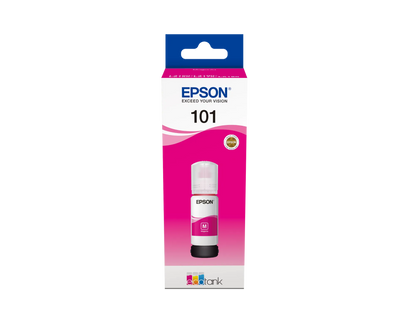 Epson 101 Ecotank Magenta ink bottle (70ml). 6000 pages @ 5% coverage.
