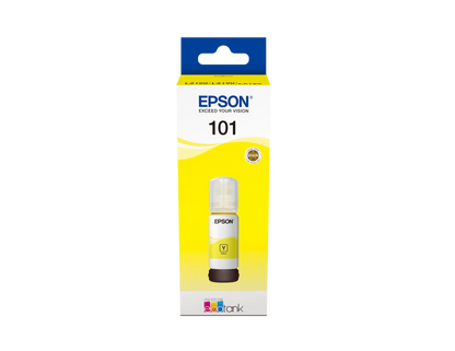 Epson 101 Ecotank Yellow ink bottle (70ml). 6000 pages @ 5% coverage.