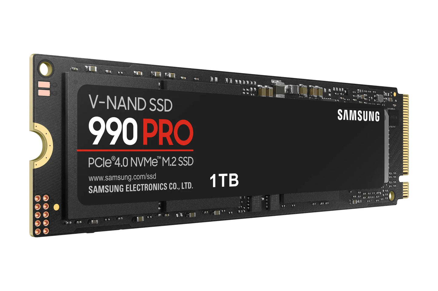 SAMSUNG MZ-V9P1T0BW 990 PRO 1 TB NVMe SSD - Read Speed up to 7450 MB/s; Write Speed to up 6900 MB/s; Random Read up to 1200000 I