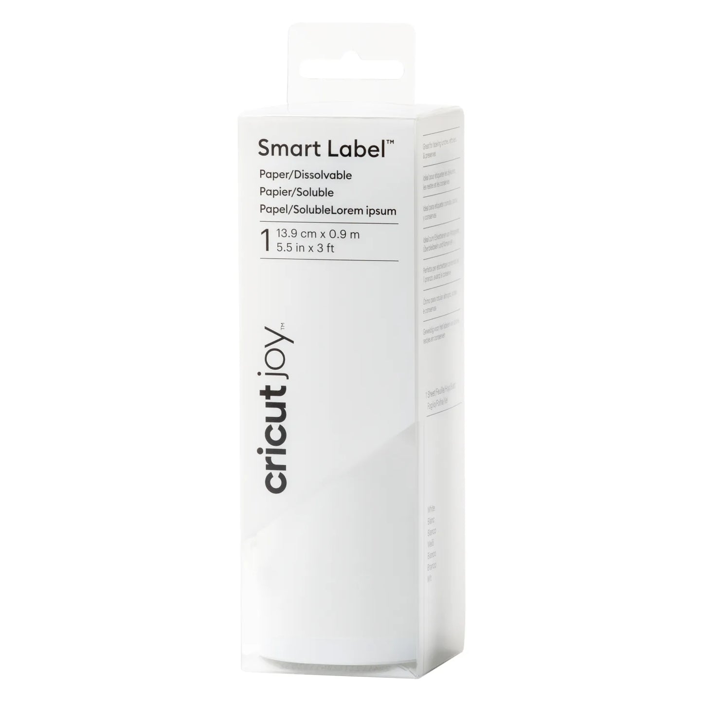 2010061 - Cricut Joy Smart Dissolvable Paper Labels White 13.3x91cm
