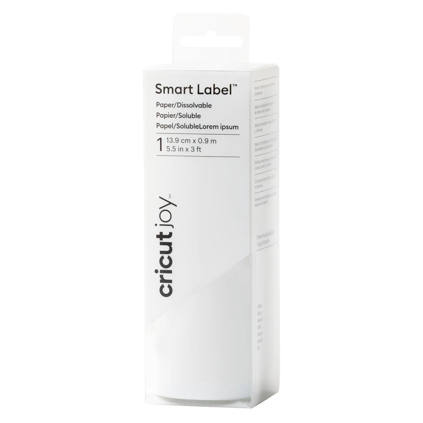 2010061 - Cricut Joy Smart Dissolvable Paper Labels White 13.3x91cm