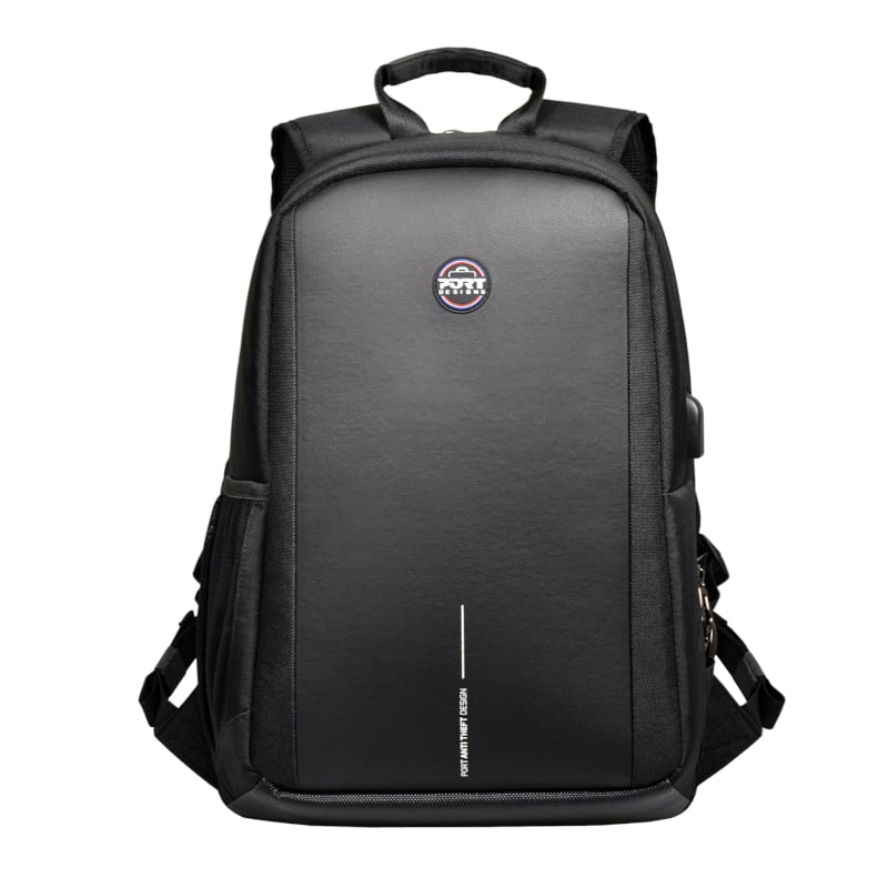 Port Designs Chicago EVO Anti-Theft 13-15.6" Backpack - Black with secure double safety system and lockable zippers