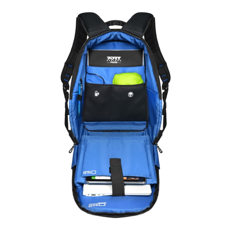Port Designs Chicago EVO Anti-Theft 13-15.6" Backpack - Black with organized compartments and secure padded laptop sleeve