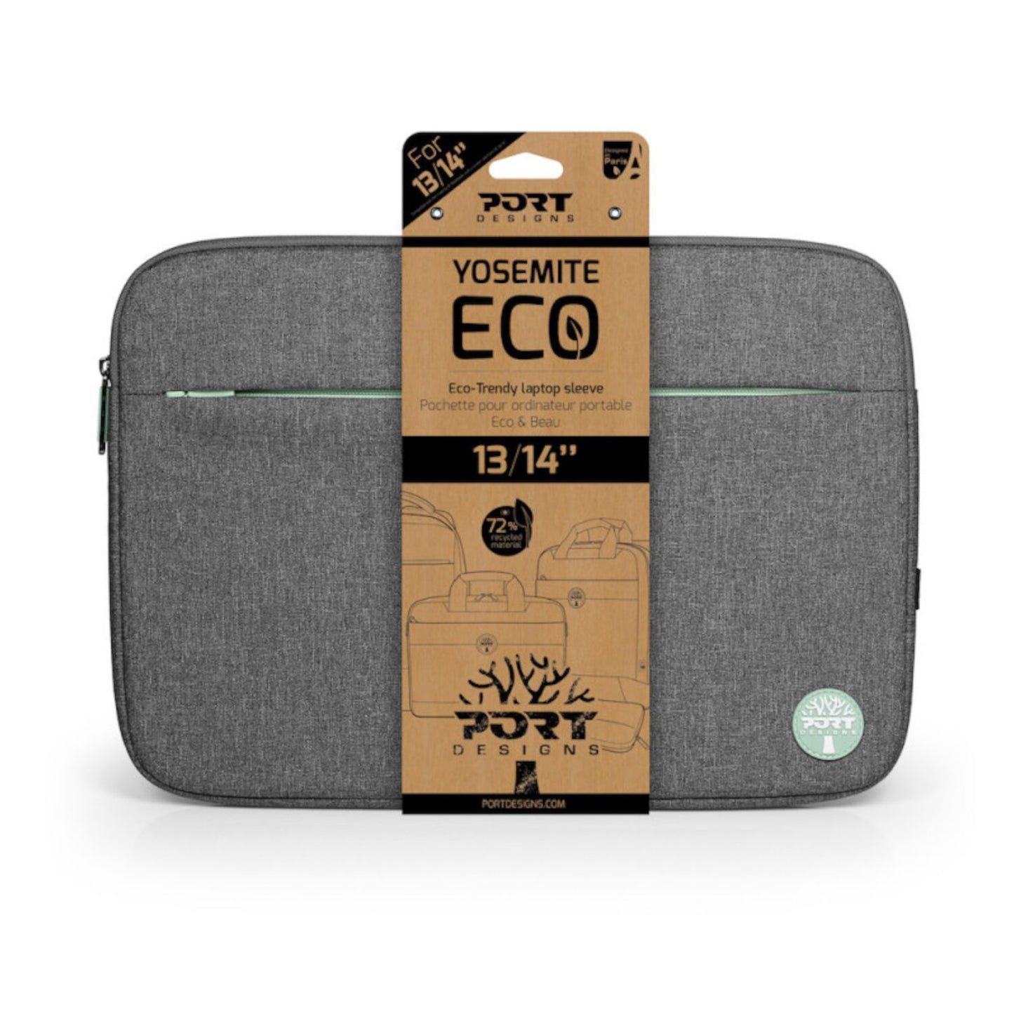 Port Yosemite Eco Grey 14" Sleeve