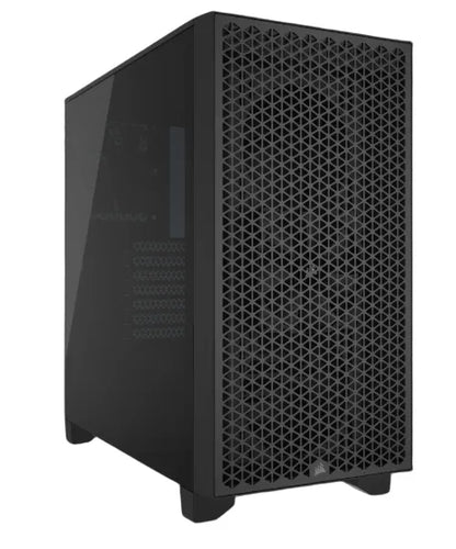 3000D AIRFLOW Black Mid-Tower PC Case; 2x 3.5'' |  2x 2.5'' Drive Bays; Up to 360mm Radiator compatible; 2x 120mm fan incl