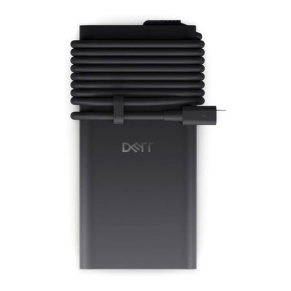 Dell AC Adapter connected to a Dell laptop via USB-C