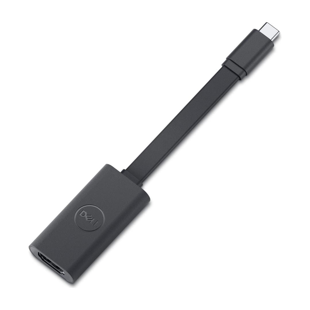 Dell USB-C to HDMI adapter showing HDMI 2.1 port
