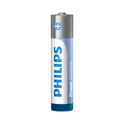 Philips Power Alkaline AAA Batteries – Long-Lasting High-Performance Power – 2 Pack for Daily Use, Philips AAA battery
