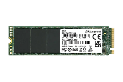 TRANSCEND 1TB MTE115S PCI-E GEN 3x4 M.2 2280 SSD 3D NAND - 3200 MB/s Read 2000 MB/s Write - 400 TBW