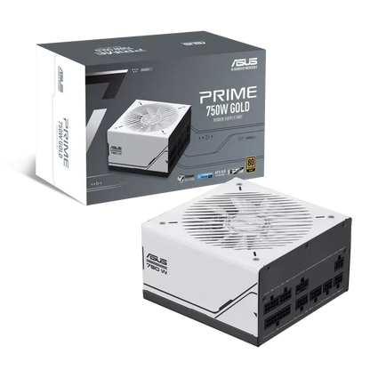 ASUS PSU/PRIME 750W/Fully modular/80 Plus Gold/ATX 3.0/Black/White Colour Flip; 8 year warranty