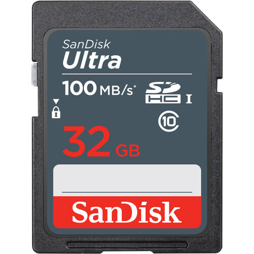 SanDisk Store: SanDisk Ultra 32GB SDHC Memory Card – Class 10, UHS-I, Up to 100MB/s | SDSDUNR-032G-GN3IN