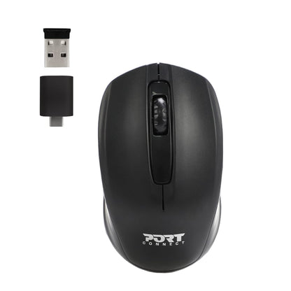 Port Premium Pack 14/15.6" Toploader Bag with Wireless Mouse Bundle