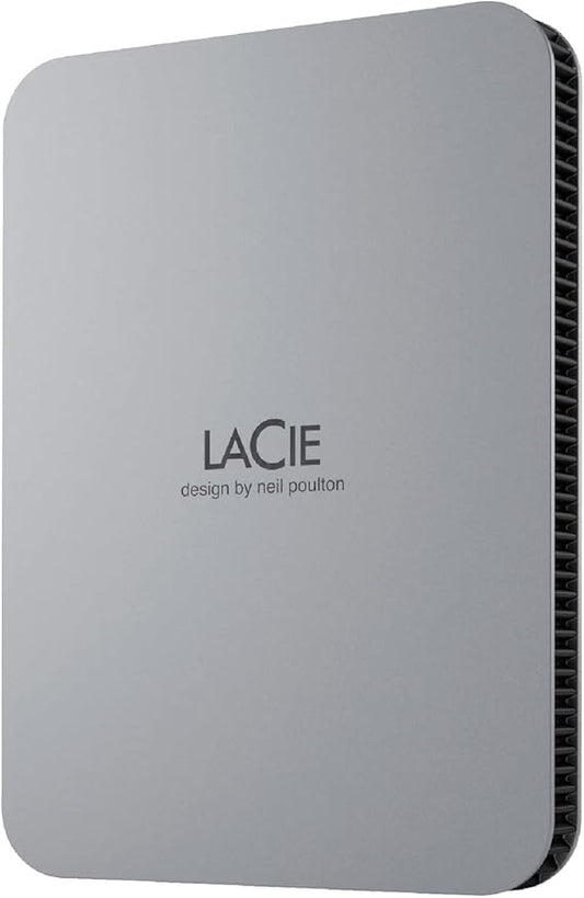 Seagate LaCie Mobile Drive 5TB External Hard Drive Moon Silver